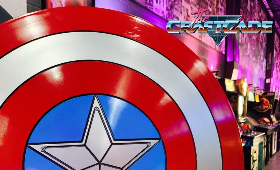 superhero shield and family fun day at CraftCade Bismarck