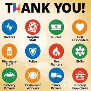 Thank you workers during covid19